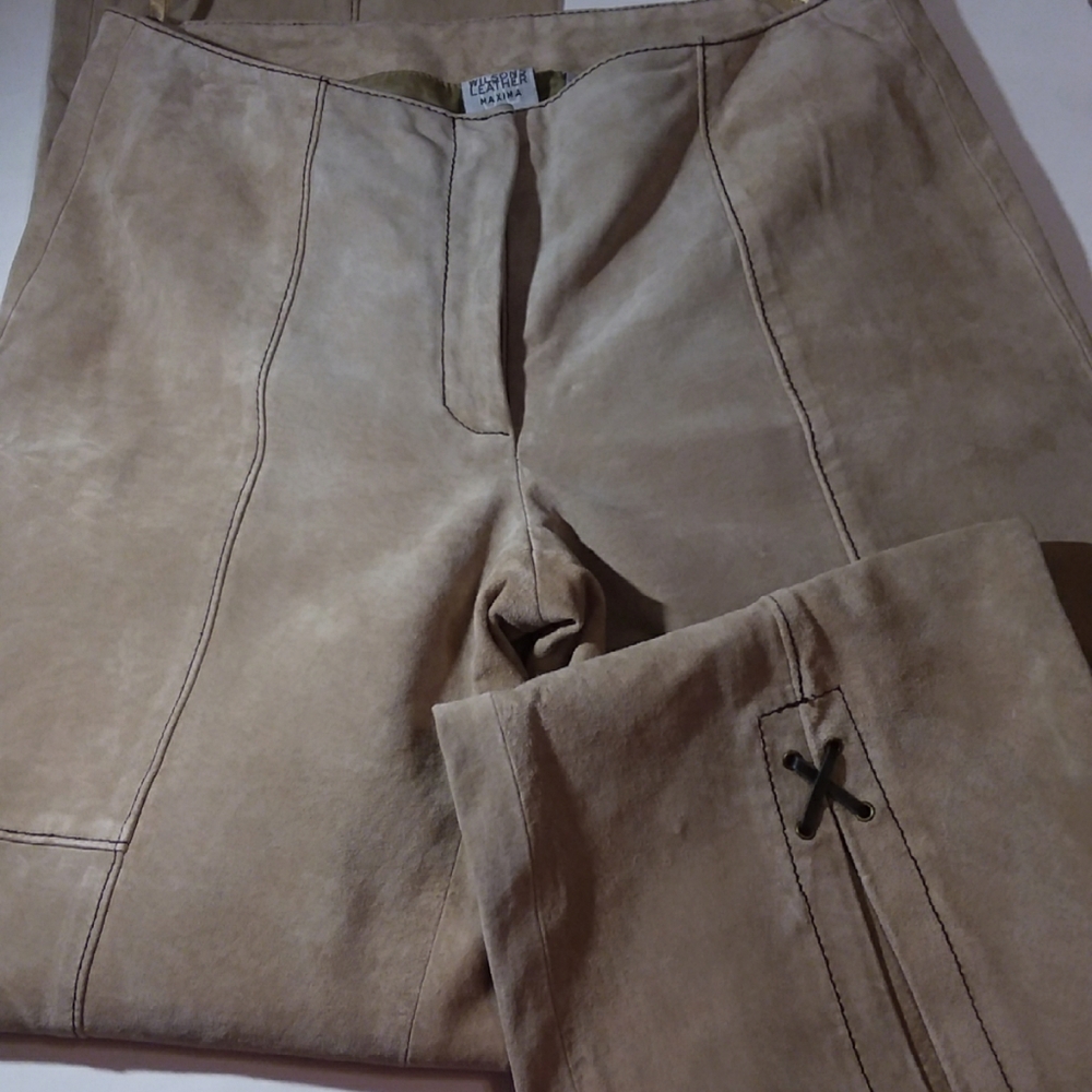 Wilson leather suede pants